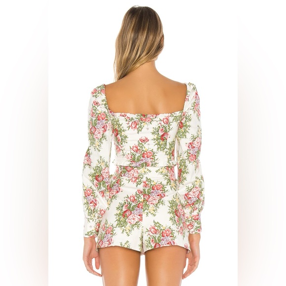 Revolve Majorelle Roman Ruffled Crop Bustier Top - Picture 5 of 16